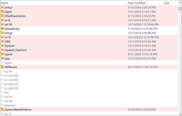 folder compare partial results