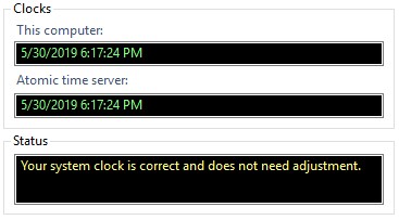 syncclock_systemclockiscorrect